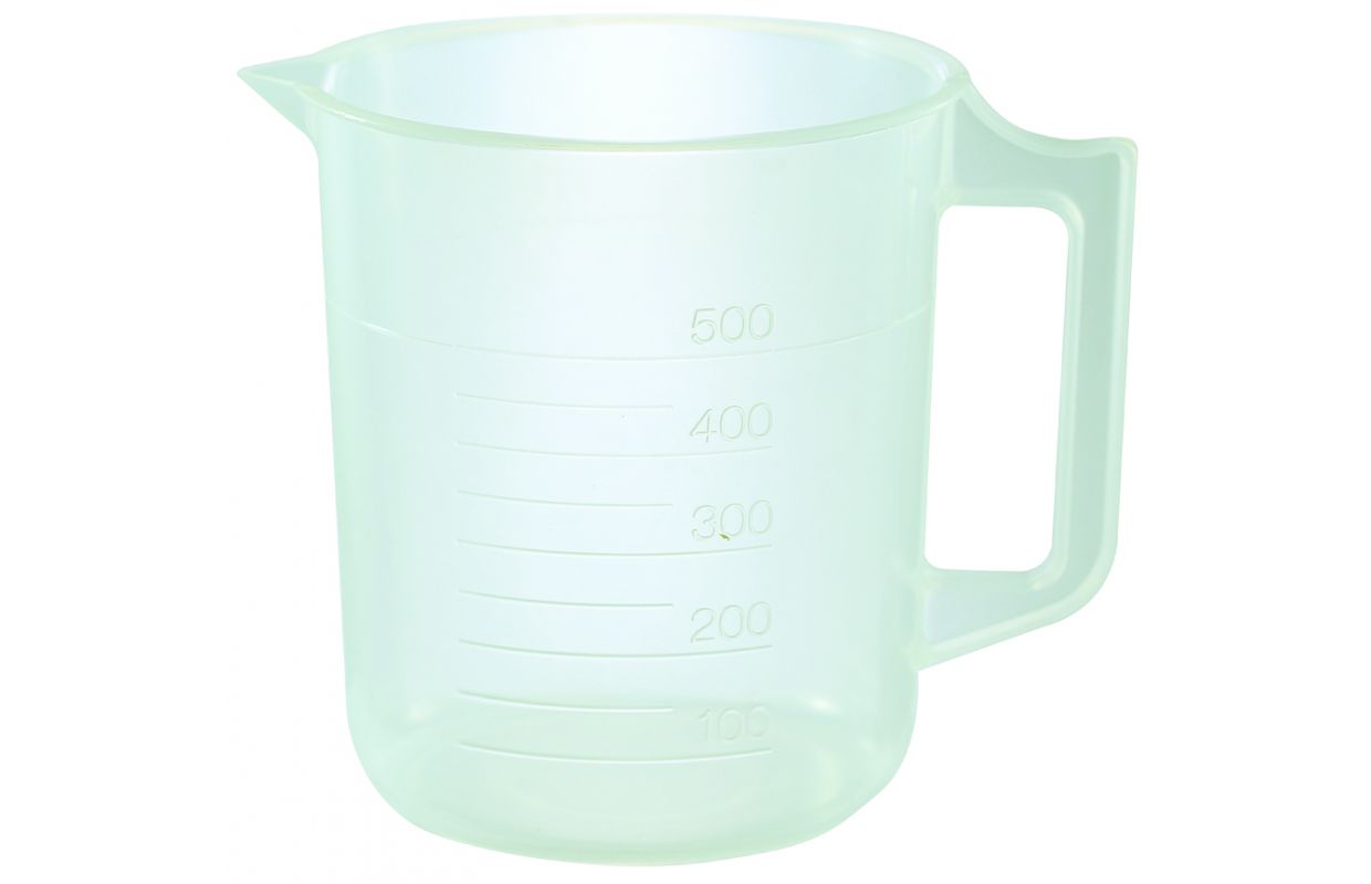 Beaker with Handle, Polypropylene (PP), with Graduation